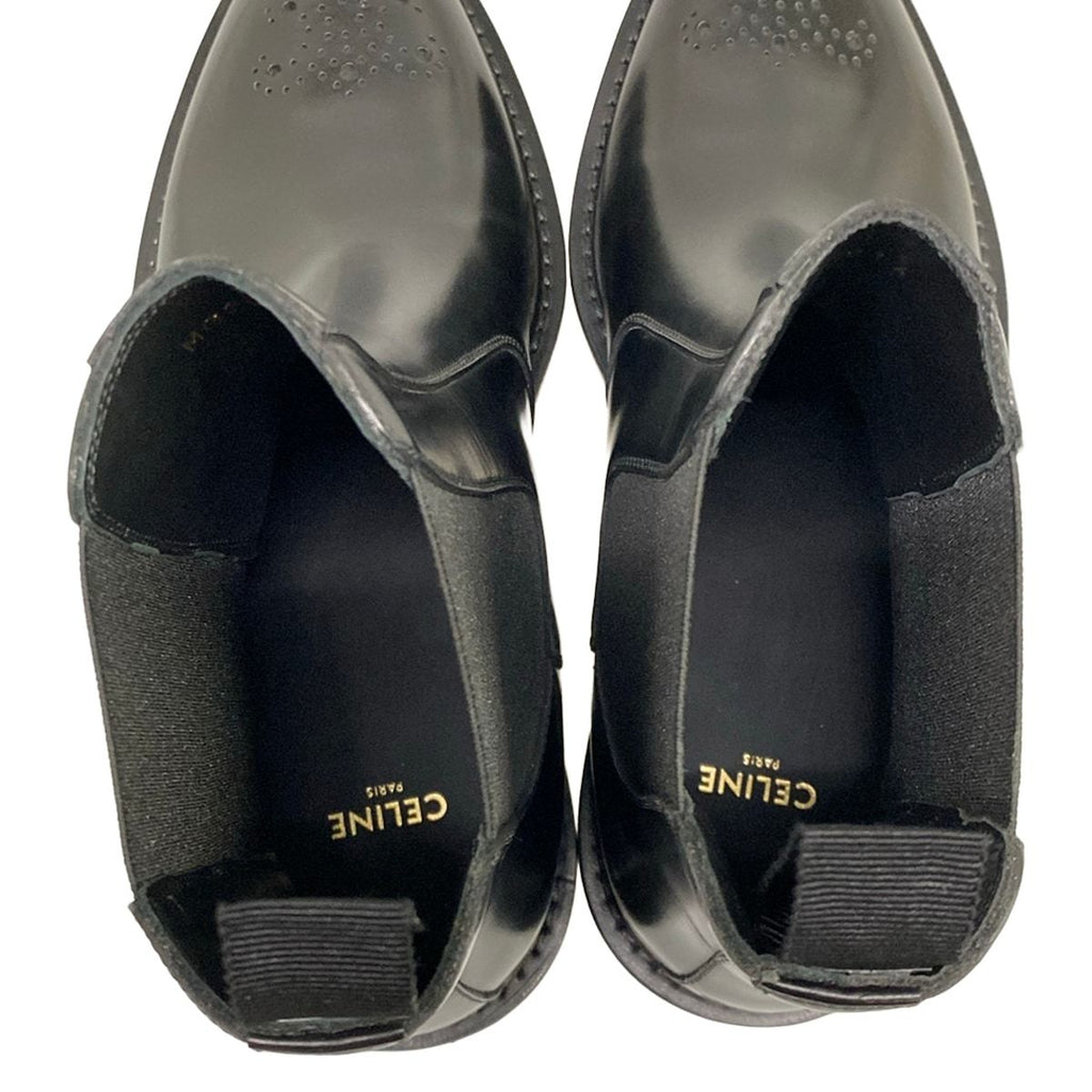 Celine Short Boots 38 Black Side Gore Leather — view 7