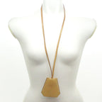 Hermes Necklace Long Leather Gold Clochette — view 2