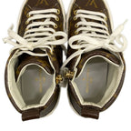Louis Vuitton Sneakers 34.5 Stella Line Monogram Gold High Cut Leather — view 7