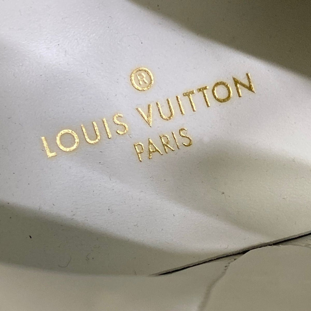 Louis Vuitton Sneakers 34.5 Stella Line Monogram Gold High Cut Leather — view 9