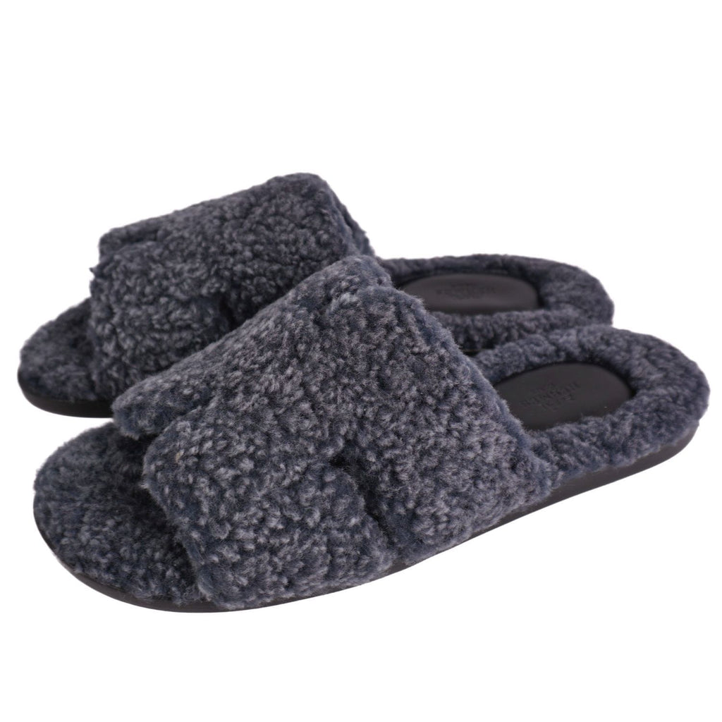 Hermes Izmir Sandals Shearling Shear — view 2