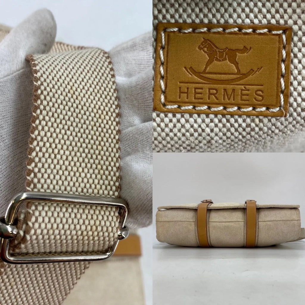 Hermes Shoulder Bag Mother's Canvas Crossbody Business — view 4