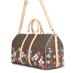 Louis Vuitton Boston Bag Monogram LV TM Keepall Bandouliere 45 Takashi Murakami — view 2