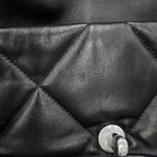 Chanel Chain Shoulder Bag 19 Flap CC Logo Lambskin Black — view 6