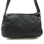 Prada Nylon Tessuto Triangle Logo Shoulder Bag Black Purse — view 2