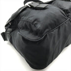 Prada Nylon Tessuto Triangle Logo Shoulder Bag Black Purse — view 4
