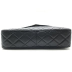 Chanel CC Logo Jumbo CC Quilted Chain Shoulder Bag Caviar Leather Black — view 4