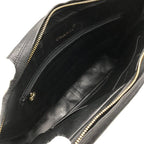 Chanel CC Logo Jumbo CC Quilted Chain Shoulder Bag Caviar Leather Black — view 8