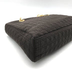 Dior Lady Cannage Nylon Hand Purse Brown — view 5