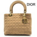 Dior Lady Cannage Nylon Hand Purse Brown