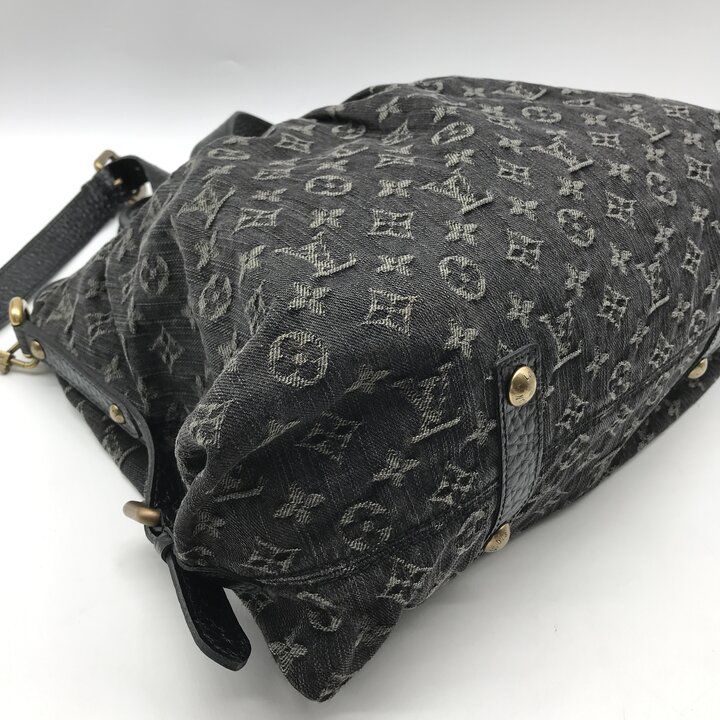 Louis Vuitton Monogram Denim Neo Gavi Tote Black Purse — view 5