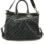 Louis Vuitton Monogram Denim Neo Gavi Tote Black Purse — view 3