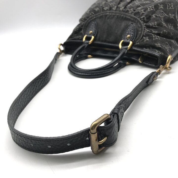 Louis Vuitton Monogram Denim Neo Gavi Tote Black Purse — view 7