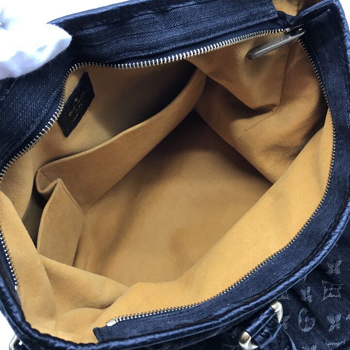Louis Vuitton Monogram Denim Neo Gavi Tote Black Purse — view 8