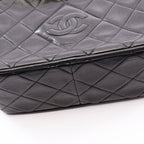 Chanel Shoulder Bag Diamond Stitch Mini Tassel Black Lambskin Quilted Fringe — view 7