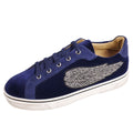 Hermes Sneakers Lace Up Low Cut Velvet