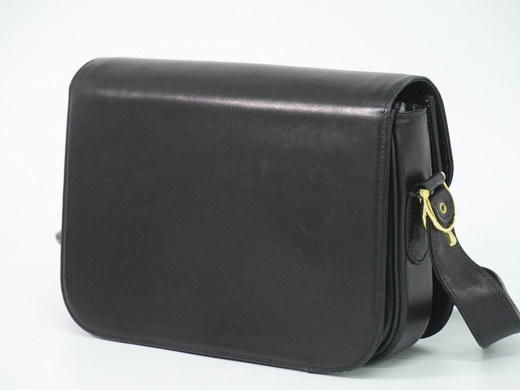 Celine Carriage Shoulder Bag Leather Black — view 2