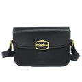 Celine Carriage Shoulder Bag Leather Black