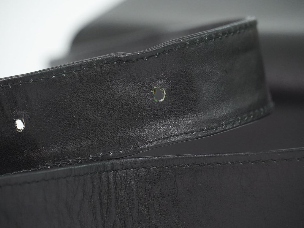 Celine Carriage Shoulder Bag Leather Black — view 5
