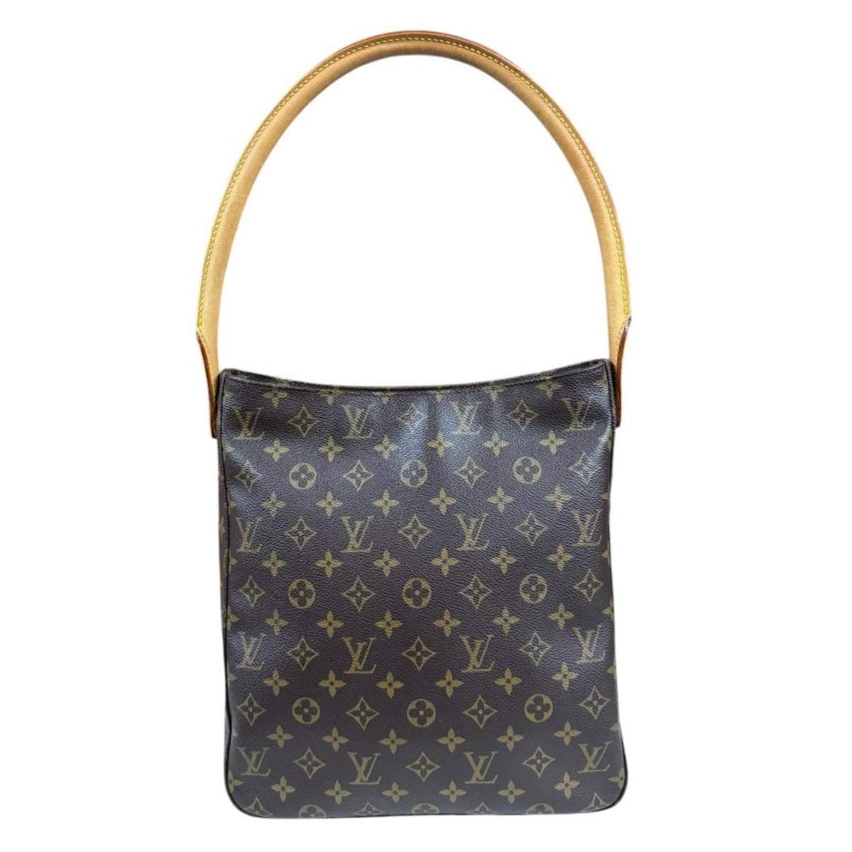 Louis Vuitton Looping GM Monogram Shoulder Bag Canvas Brown — view 3