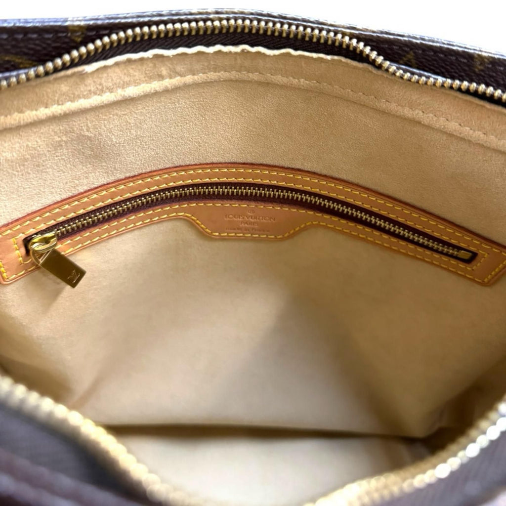 Louis Vuitton Looping GM Monogram Shoulder Bag Canvas Brown — view 8