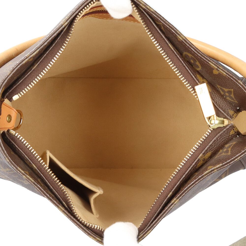 Louis Vuitton Looping GM Monogram Shoulder Bag Canvas Brown — view 7