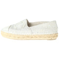 Chanel Espadrilles Tweed Patent Low Cut Sneakers Slip Ons Beige