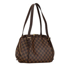 Louis Vuitton Damier Belem Shoulder Bag Brown Leather — view 2
