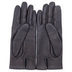 Hermes Lambskin Leather Gloves Black — view 2