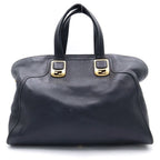 Fendi Chameleon 2-Way Shoulder Bag Beige Leather Gold