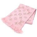 Louis Vuitton Monogram Echarpe Logo Mania Shine Scarf Pink