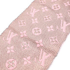 Louis Vuitton Monogram Echarpe Logo Mania Shine Scarf Pink — view 4