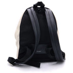 Saint Laurent Paris Ribe Goche Backpack Black Ivory Leather Canvas Silver — view 2