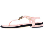 Chanel CC Logo Sandals Pink