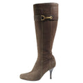 Louis Vuitton Suede Leather Long Boots Brown