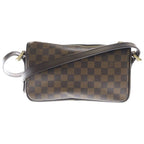 Louis Vuitton Damier Ravello GM Shoulder Bag Brown Leather Gold — view 2