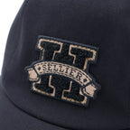 Hermes Davis Patch Logo Series Baseball Cap Hat Black — view 6