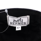Hermes Davis Patch Logo Series Baseball Cap Hat Black — view 8