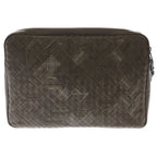 Bottega Veneta Atlas Intrecciato Clutch Brown Leather — view 2