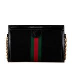 Gucci Ophidia Sherry Line Crossbody Chain Shoulder Bag Black Suede Leather — view 3