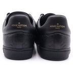 Louis Vuitton Monogram Empreinte Luxembourg Line Sneakers Black Leather 8 — view 3