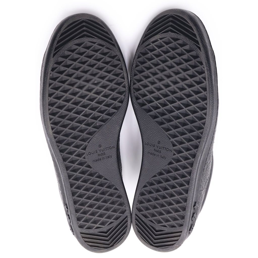 Louis Vuitton Monogram Empreinte Luxembourg Line Sneakers Black Leather 8 — view 5