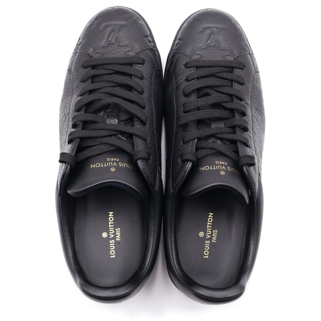 Louis Vuitton Monogram Empreinte Luxembourg Line Sneakers Black Leather 8 — view 4