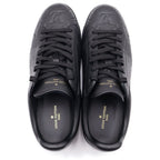 Louis Vuitton Monogram Empreinte Luxembourg Line Sneakers Black Leather 8 — view 4