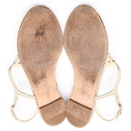 Chanel Quilted CC Logo Star Flat Thong Strap Sandals Gold — view 5