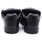 Celine Huntington Lace Up Low Sneakers Black Leather — view 3