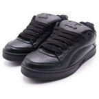 Celine Huntington Lace Up Low Sneakers Black Leather — view 2