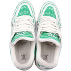 Louis Vuitton LV Trainer Sneaker LV Low Cut Sneakers Green — view 4