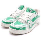 Louis Vuitton LV Trainer Sneaker LV Low Cut Sneakers Green — view 2