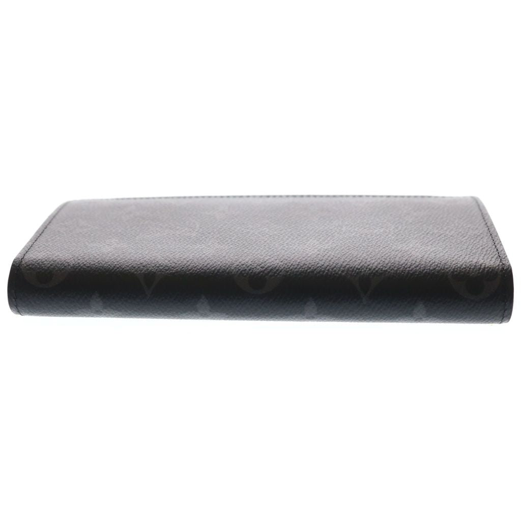 Louis Vuitton Monogram Eclipse Portefeuille Brazza Wallet Bifold Black — view 3